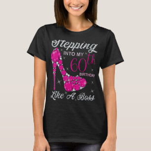 Cadeaumeisjes, koninginnen, stappen in mijn 60e ve t-shirt