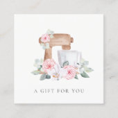 Cadeaumixer voor het cateren van flesjes vierkante visitekaartje (Voorkant)