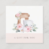 Cadeaumixer voor het cateren van flesjes vierkante visitekaartje (Voorkant)