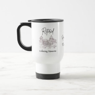 Cadeaumoer voor gepensioneerde reizigers reisbeker