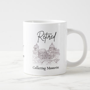 Cadeaumoer voor reizigers bij pensionering grote koffiekop