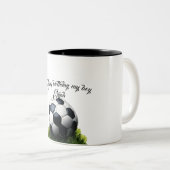 Cadeaumok Tweekleurige Koffiemok (Voorkant rechts)