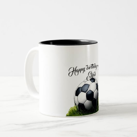 Cadeaumok Tweekleurige Koffiemok (Voorkant links)