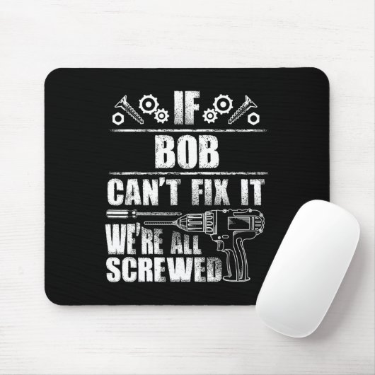 Cadeaunaam Fix It Grappige Verjaardag Gepersonalis Muismat (Met muis)