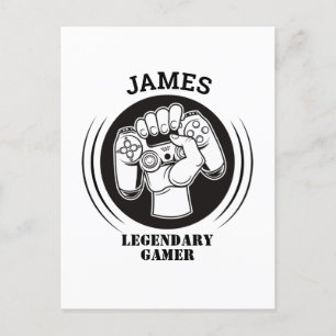 Cadeaunnaam Gepersonaliseerd Grappig Gamen Geek Ve Briefkaart