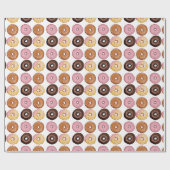 cadeauomslag van chocolade, geglazuurde en aardbei cadeaupapier (Vlak)