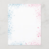 Cadeauonthulling baby shower vlinders budget flyer (Achterkant)