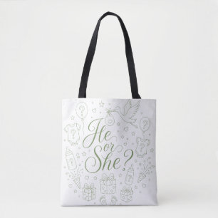 Cadeauonthulling Geslacht Reveal Baby Shower Tote Bag