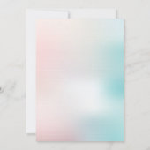 Cadeauonthulling Geslacht Reveal Bedankkaart Kaart (Achterkant)