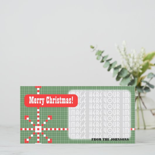 Cadeauontwerp Feestdagenkaart (Staand voorkant)