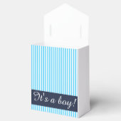 Cadeaupakket, gestreepte aangepaste sjabloon bedankdoosjes (Geopend)