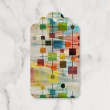 Cadeaupakket met folie mid-century modern graffiti