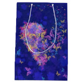 Cadeaupakket met Vlinders Hart Medium Cadeauzakje (Achterkant)