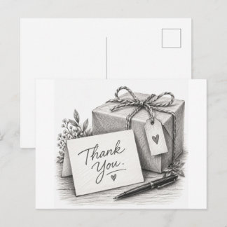 Cadeaupakket Potloodschets Briefkaart Des