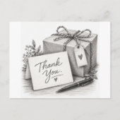Cadeaupakket Potloodschets Briefkaart  Des (Voorkant)