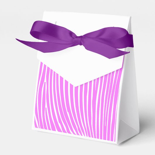 Cadeaupakket, roze zebra strepen bedankdoosjes (Voorkant Zijde)