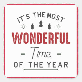 Cadeaupakket Vierkante Sticker