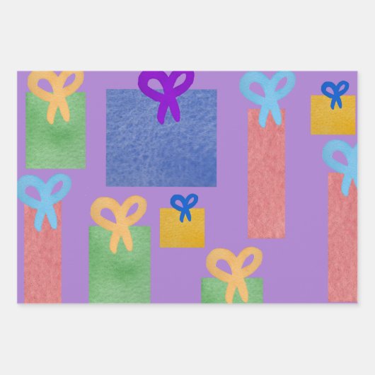 Cadeaupakketten met bogen Al Occasion Inpakpapier Vel (Voorkant)