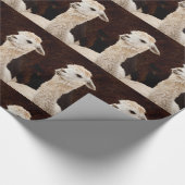 cadeaupakpapier voor llama cadeaupapier (Hoek)