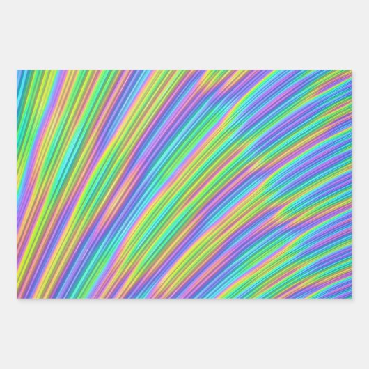 Cadeaupapier (Abstract Regenboogkleuren) (Voorkant)