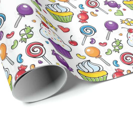 Cadeaupapier - Alles is zoet (Rol Hoek)