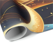 Cadeaupapier - Amber Celestial Moon (Rol Hoek)