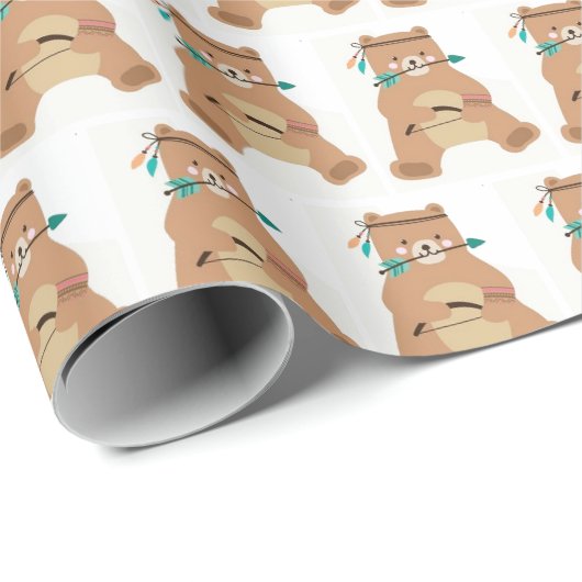 Cadeaupapier - Baby Brave Bear (Rol Hoek)