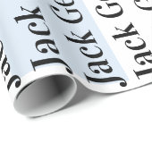 Cadeaupapier Blauw&Wit Streep Zoek een baan Jack (Rol Hoek)
