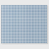 Cadeaupapier, Blauwe Gingham Cadeaupapier (Vlak)