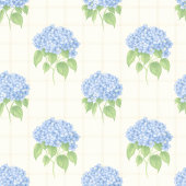 Cadeaupapier | Blauwe Hortensia | Luxe Ivoorkleuri