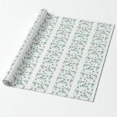 Cadeaupapier Bloemen Blauw Botanisch (Uitgerold)