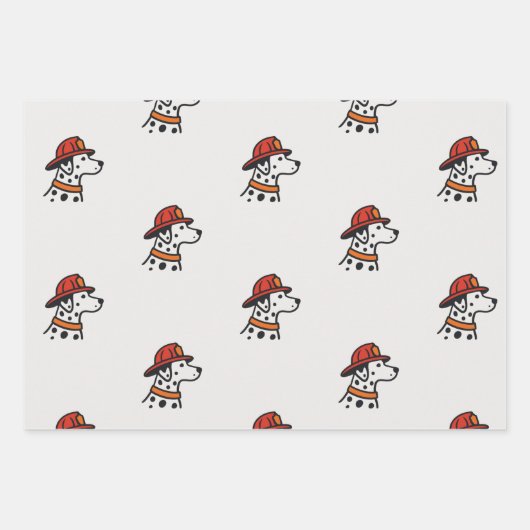 Cadeaupapier brandweerman (Voorkant)