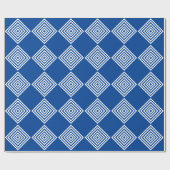Cadeaupapier - Concentrische witte diamantvormen (Vlak)
