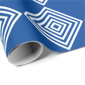Cadeaupapier - Concentrische witte diamantvormen (Rol Hoek)