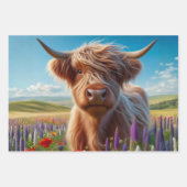 Cadeaupapier Decoupage 3 Highland Rund Ontwerpen (Voorkant)