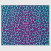 Cadeaupapier - Dierenprint Giraffe Roze/Blauw (Vlak)