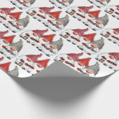 Cadeaupapier - Drie Kerstkabouters (Hoek)