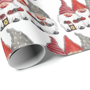 Cadeaupapier - Drie Kerstkabouters