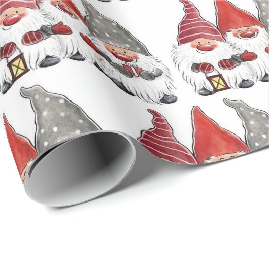 Cadeaupapier - Drie Kerstkabouters (Rol Hoek)