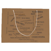 Cadeaupapier / Eerste natie-stamnamen/ mmetropolim Groot Cadeauzakje (Achterkant)