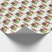 Cadeaupapier - Eland Kerstboom Vreugde (Hoek)