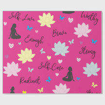 Cadeaupapier | Empowering Lotus Bloempatroon