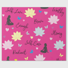 Cadeaupapier | Empowering Lotus Bloempatroon