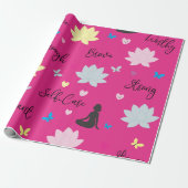 Cadeaupapier | Empowering Lotus Bloempatroon (Uitgerold)