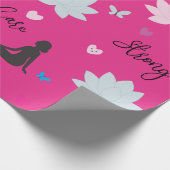 Cadeaupapier | Empowering Lotus Bloempatroon (Hoek)