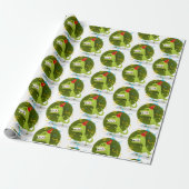 Cadeaupapier - Gefeliciteerd Verjaardag Party Dier (Uitgerold)