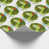 Cadeaupapier - Gefeliciteerd Verjaardag Party Dier (Hoek)