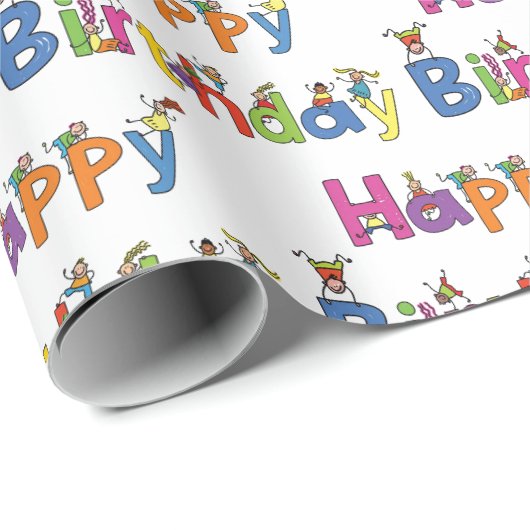 Cadeaupapier - Gekte Kinderen Verjaardag (Rol Hoek)