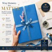 Cadeaupapier | Gepersonaliseerd Blauw Cadeaupapier