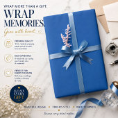 Cadeaupapier | Gepersonaliseerd Blauw Cadeaupapier